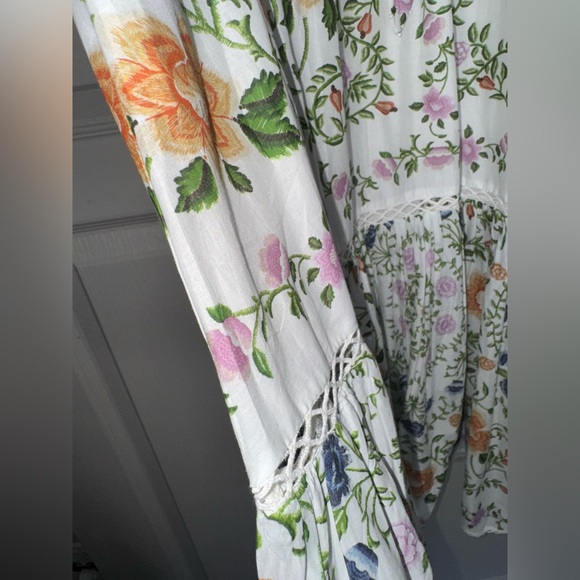 NWT Farm Rio Floral Lace Garden Midi Dress medium - Picture 4 of 10